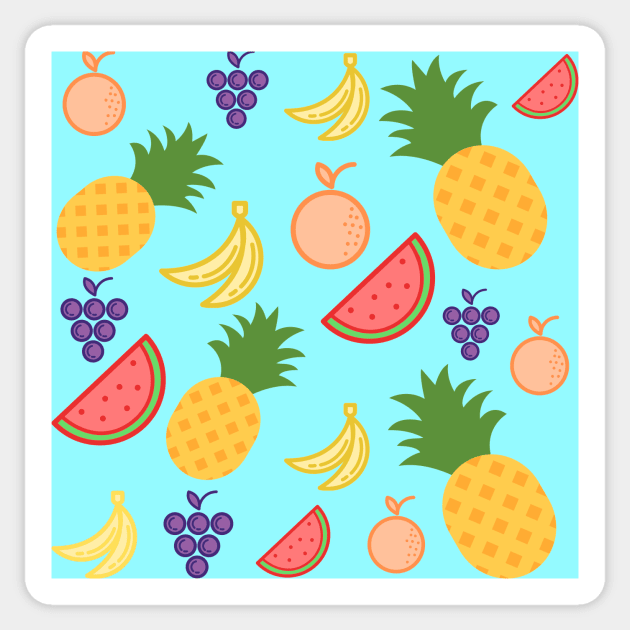 Colourful Fruit Cocktail Mosaic Sticker by Dreamer